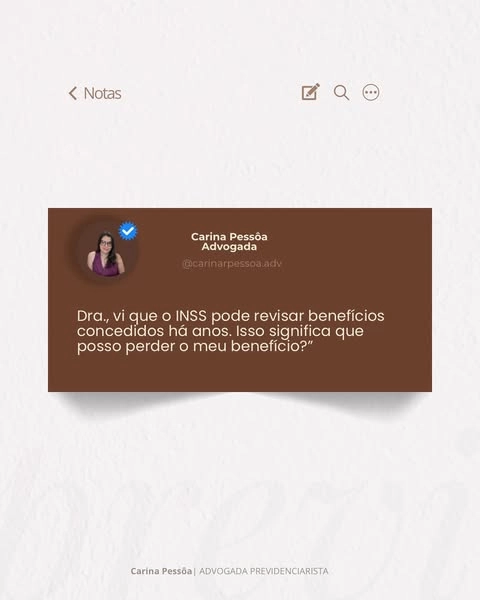 Publicação de perguntas e respostas sobre a revisão de benefícios do INSS